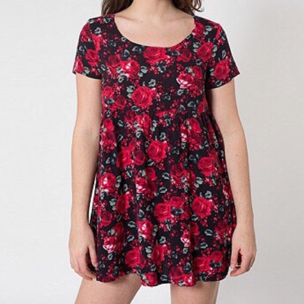 American Apparel Floral babydoll dress 🌹